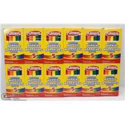 12 PACKS OF PLAYSKOOL WASHABLE MARKERS