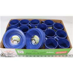 FLAT OF CAMPING DISHES