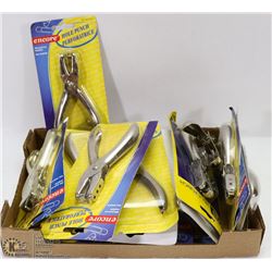 LOT OF 15 NEW HOLE PUNCHES