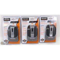 SET OF 3 RIDGID 18 VOLT USB PORTABLE