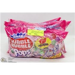 5 BAGS OF ORIGINAL DUBBLE BUBBLE POPS - 60 PER BAG