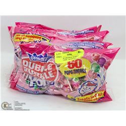 5 BAGS OF ORIGINAL DUBBLE BUBBLE POPS - 60 PER BAG