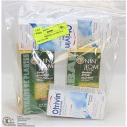 BAG OF ASSORTED ALLERGY & COLD RELIEF