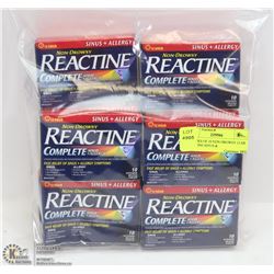 10 PACKS OF 10 NON DROWSY 12 HR REACTINE SINUS &