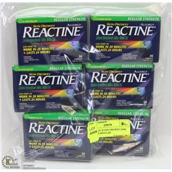 6 PACKS OF 36 NON DROWSY 24HR REACTINE REGULAR