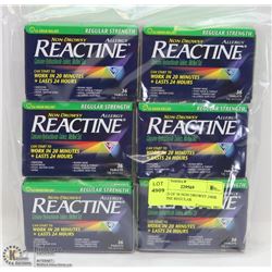 6 PACKS OF 36 NON DROWSY 24HR REACTINE REGULAR