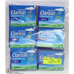 8 PACKS OF 10 NON DROWSY 24HR CLARITIN ALLERGY