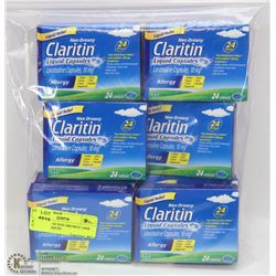 8 PACKS OF 24 NON DROWSY 24HR CLARITIN LIQUID