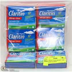 7 PACKS OF 10 NON DROWSY 12HR CLARITIN ALLERGY