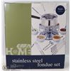 Image 1 : STAINLESS STEEL FONDUE SET NEW