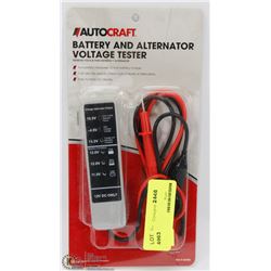 NEW AUTOCRAFT BATTERY AND ALTERNATOR VOLTAGE