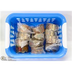 BASKET WITH NEW INDIAN BRACELETS