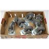Image 1 : LOT OF 4 LOCKING AND 4 NON LOCKING CASTORS