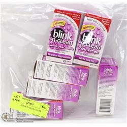 LOT OF 6 BLINK N CLEAN LENS DROPS