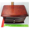Image 2 : 1) WOODEN JEWELRY BOX & CONTENTS