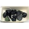 Image 1 : 13)  NATURAL ROUGH GREEN EMERALDS