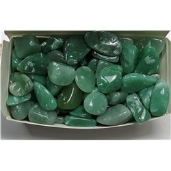 3)  NATURAL GREEN JADE GEMSTONES