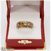 Image 1 : MENS SIZE 8 RING STAMPED 14K MISSING STONES