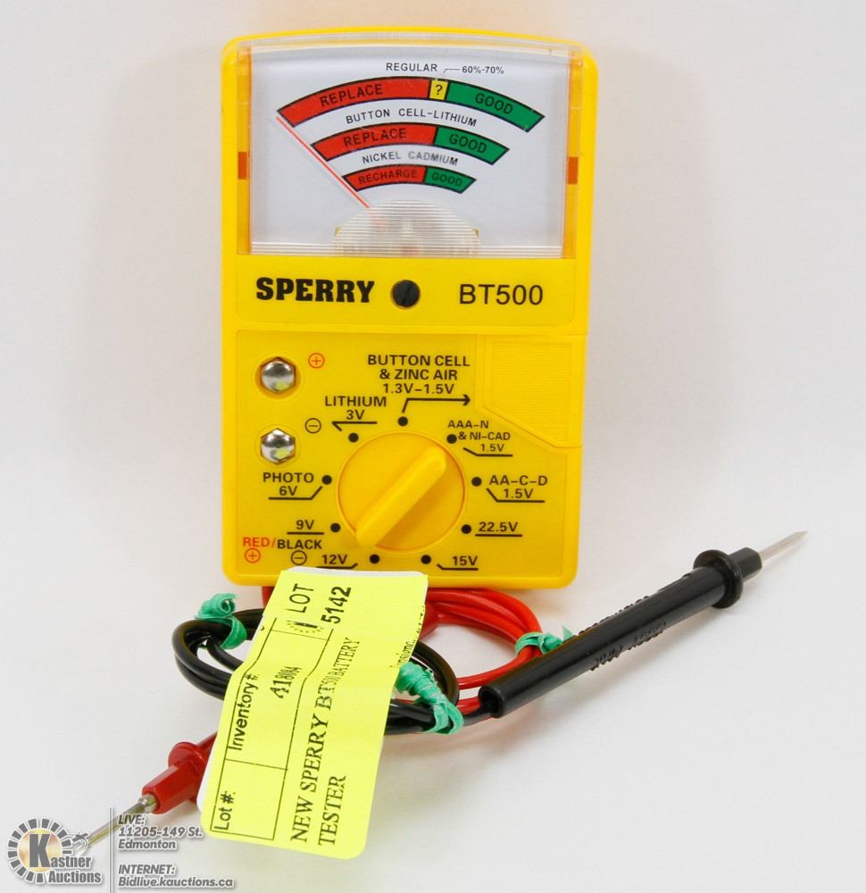 NEW SPERRY BT500 BATTERY TESTER