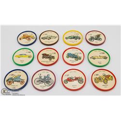 LOT OF 12- 1960S JELLO CAR CARDS