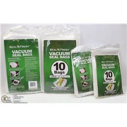 FLAT OF NEW VACUUM SEAL BAGS
