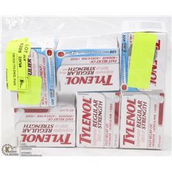 BAG OF ASSORTED TYLENOL PAIN RELIEVERS