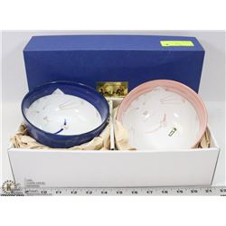 UTSUWA BO YAKATA JAPAN TABLEWARE - 2 BOWLS.