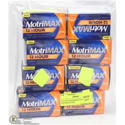LOT OF 8 MOTRIMAX 30TAB 12 HOUR PAIN RELIEVERS