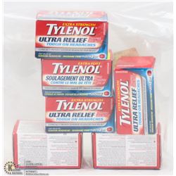 BAG OF 6 TYLENOL ULTRA RELIEF PAIN RELIEVERS
