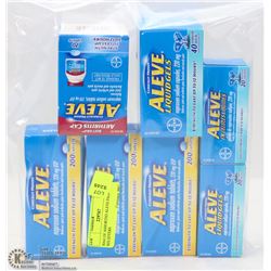 BAG OF ASSORTED ALEVE PAIN RELIEVERS