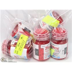 LOT OF 5 TYLENOL REGULAR STRENGTH - 200 TABS EACH