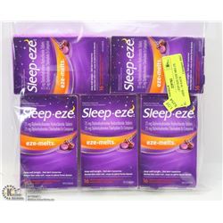 LOT OF 6 SLEEP-EZE EZE MELTS SLEEP AIDS - 16 EACH