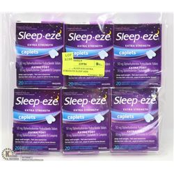LOT OF 6 SLEEP-EZE EXTRA STRENGTH SLEEP AIDS
