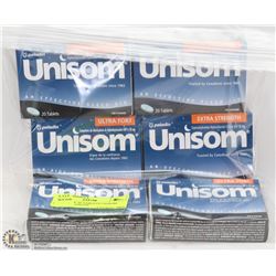 5 BOXES OF 20 TABLETS UNISOM EXTRA STRENGTH