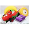 Image 1 : 2 AUTHENTIC DISNEY CARS PLUSH TOY & LIGHT CLOCK.
