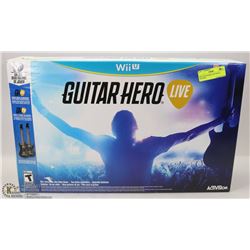 WII GUITAR HERO LIVE WITH 2 GUITARS.