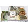 Image 1 : FLAT OF ASSORTED BELT BUCKLES.