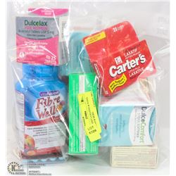BAG OF ASST LAXATIVE & STOOL SOFTENERS & MORE.