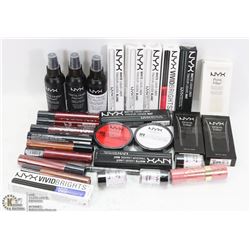 BAG OF ASSORTED NYX MAKEUP