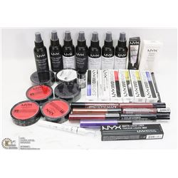 BAG OF ASSORTED NYX MAKEUP