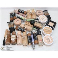 BAG OF ASSORTED FOUNDATIONS & CONCEALERS