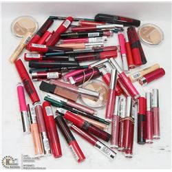 BAG OF ASSORTED MAKE UP - MOSTLY LIP GLOSSES