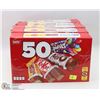 Image 1 : 5 BOXES OF 50 SNACK SIZE CHOCOLATES