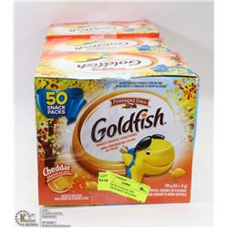 3 BOXES OF 50 SNACK SIZE GOLDFISH BAKED CRACKERS