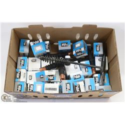 BOX OF AUTOMOTIVE CIRCUIT BREAKERS AND MORE