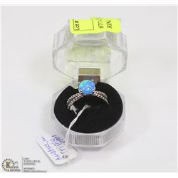 #77-AUSTRALIAN TRIPLE FIRE OPAL RING