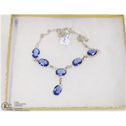 #23-TANZANITE GEMSTONE NECKLACE