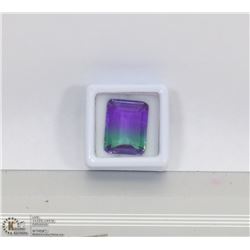 #27-MULTI-COLOR TOURMALINE EMERALD SHAPE 17.30CT