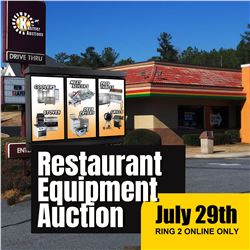 WELCOME TO YOUR TIMED ONLINE RESTAURANT AUCTION
