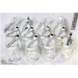 CHROME SUGAR/SYRUP DISPENSER - LOT OF 12 NEW